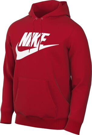Чоловіче худі Nike Sportswear Club Fleece BV2654 червоного кольору (University Red), розмір XL