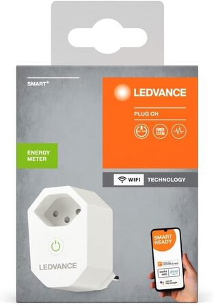 LEDVANCE Smart Plug - Розумна розетка з 3 розетками, USB, WiFi, захист від перевантаження та стрибків напруги, керування через додаток, Alexa, Google