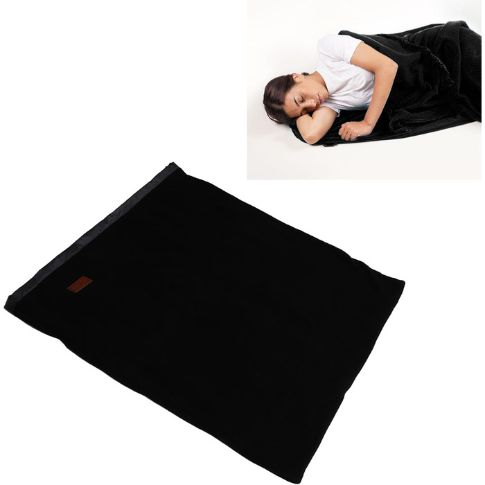 Enforose Sleeping Bag Liner, Super Thick Fleece, Soft Sleeping Bag Liner, Blanket, Lightweight Zippered Sleeping Bag Liner for Camping Trips
