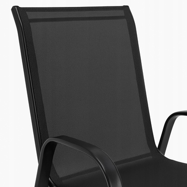 Обідній стіл та стільці Ondragon metal Black Edition, чорні