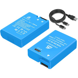 Акумулятор EN-EL14 1300mAh для Nikon + USB LED зарядний пристрій (2 шт.)
