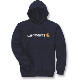 Світшот Carhartt чоловічий, вільний крій, логотип, середньої ваги, колір морської хвилі (Marineblau), новий