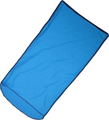 Qukai Elastic Sleeping Bag Liner Ultralight Sleeping Bag Liner Multifunctional Elastic Travel Sheet for Outdoor Camping Compact Design Blue