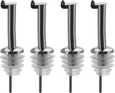 Виливний носик для пляшок Westmark 2 шт. з металу (нержавіюча сталь), з пробкою, для спиртних напоїв, олії, оцту, з повітряною трубкою, сріблястий