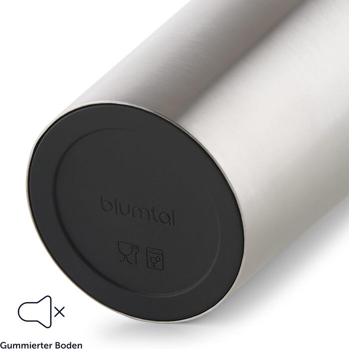 Термокружка Blumtal з нержавіючої сталі 500 мл - ізольована, з невеликим отвором для пиття, Quick-Press замок, колір антрацит