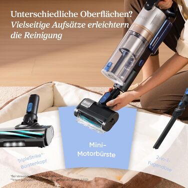 Бездротовий пилосос Levoit LVAC-200 - 4-в-1, для дому та авто, 75 м², фільтрація 99,9%, видалення шерсті тварин