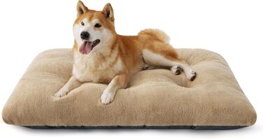 Килимок для собак BEDSURE XL - великий лежак для собак, м'який килимок для собак, лежанка для собак з неслизьким дном, 104x69x8 см (89x58x8 см, верблюжий)