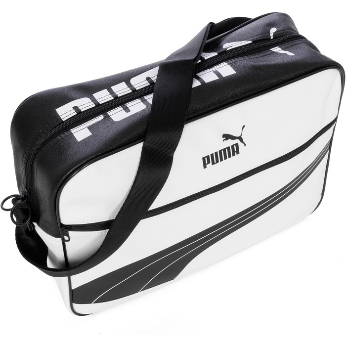 Сумка-месенджер PUMA Campus Reporter Retro унісекс, біло-чорна