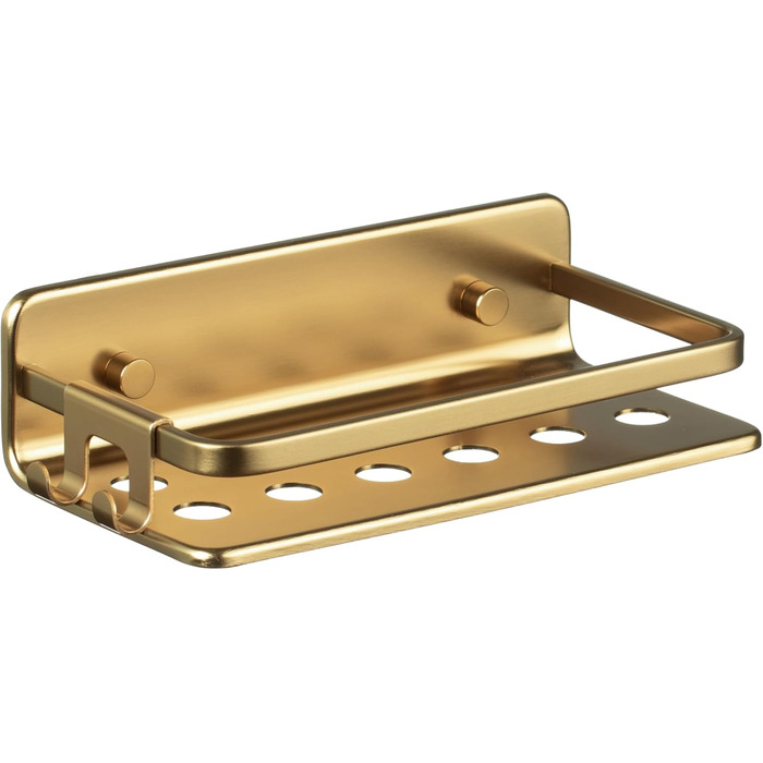 TATAY Rectangular Basket Model Serenity, Aluminum, Gold Color. Dimensions 10 x 20 x 5.5 cm