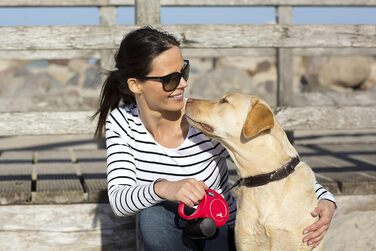 Рулетка для собак Flexi Classic L 8 м чорна, до 50 кг