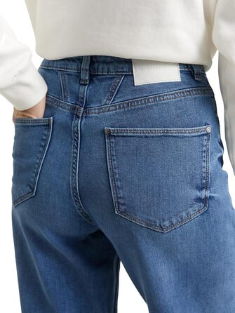 Джинси жіночі Tom Tailor TTMADINA широкі, Mid Stone Wash, 30W/30L, денім