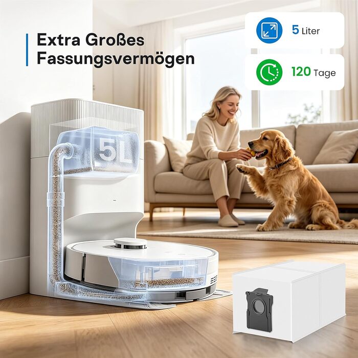 Комплект аксесуарів TriCut для роботів-пилососів Dreame L10s Ultra Gen 3 / L50 Ultra / X40 Ultra / L40 Ultra / X40 Master / Mova P50 Pro Ultra: 6 пилозбірників, 4 бічні щітки, 4 серветки для вологого прибирання, 4 фільтри, 1 основна щітка (D20)