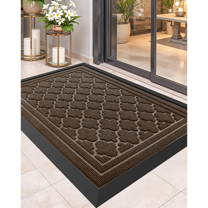 Придверний килимок Color G для вулиці, стійкий до зносу та погодних умов, протиковзний, 43.5 x 75 см, для входу, балкона та тераси