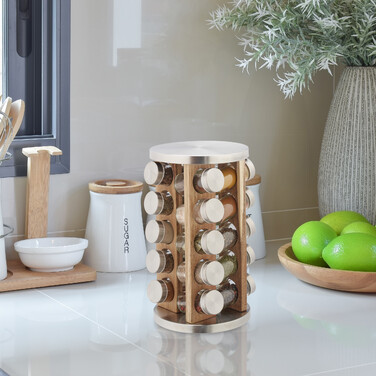 Relaxdays Spice Carousel with 20 Jars