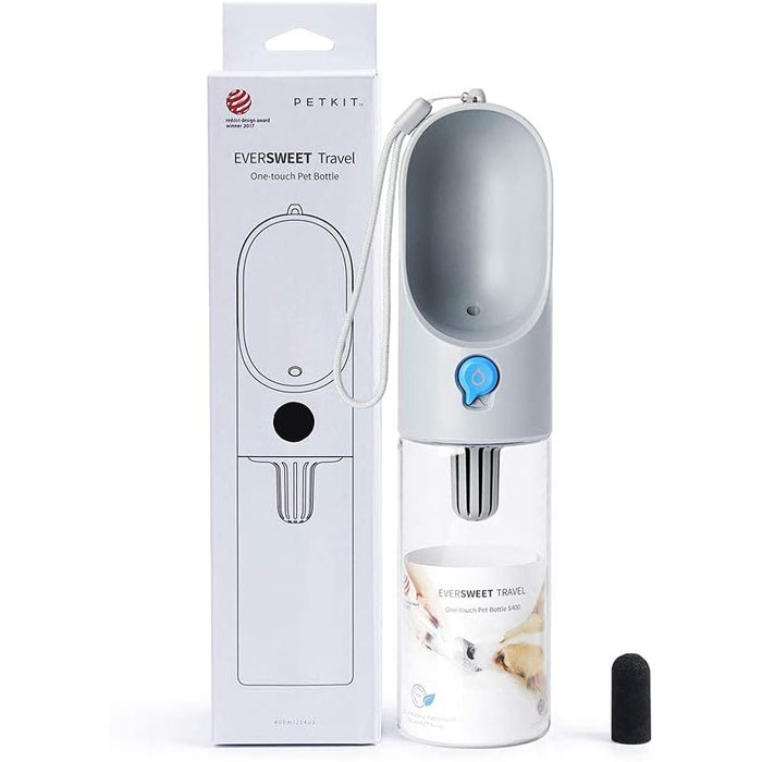 PETKIT Reiseflasche EVERSWEET Travel One-Touch, 400 мл, зелений, для собак