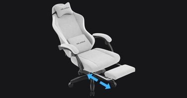 Ігрове крісло Delagear G 325, сіра тканина