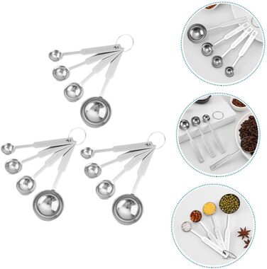 36-Piece Measuring Spoon Set with Graduated Measuring Spoons, Measuring Spoon Set for Liquids, Measuring Cups for Baking, Teaspoon Measuring Spoons, Stackable Measuring Spoon Set
