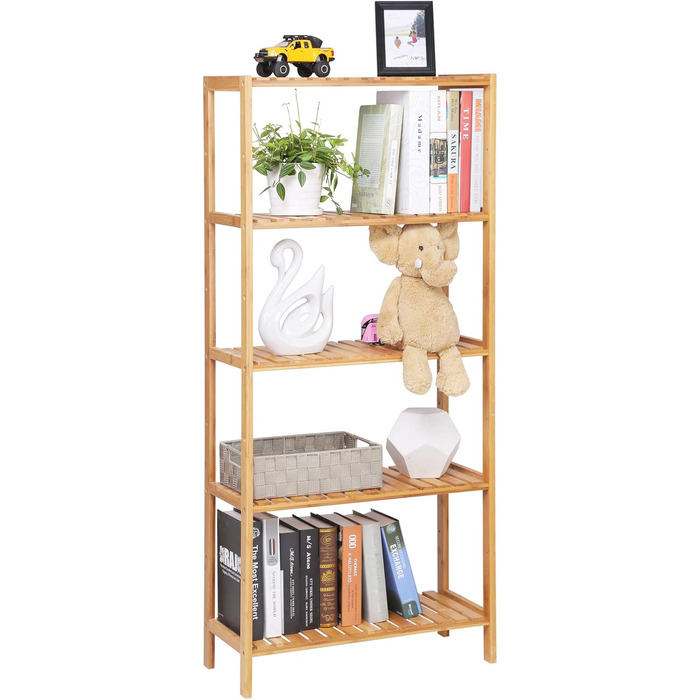 Етажерка для ванної кімнати Songmics, відтінки коричневого, 9,5 x 30 x 132 см