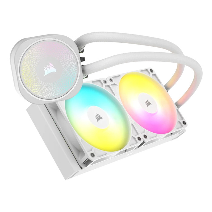 Рідинне охолодження Corsair NAUTILUS 240 ARGB, 240 мм, біле