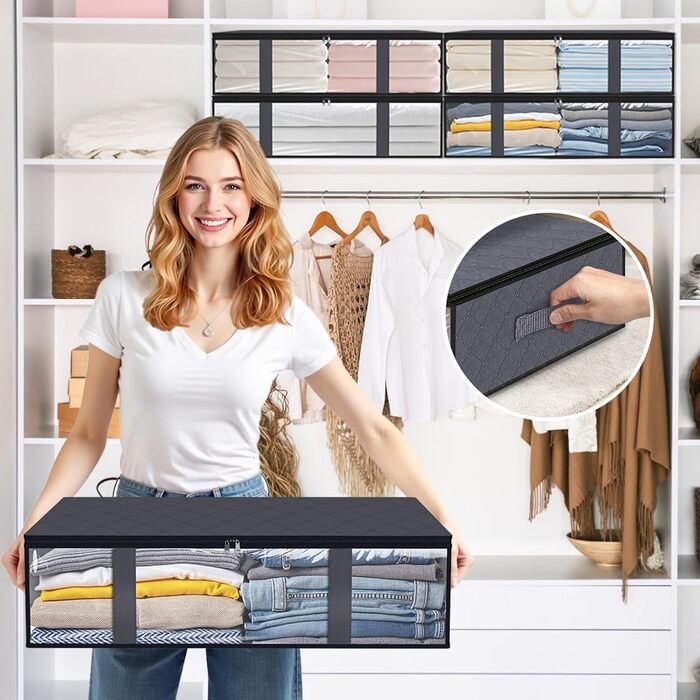 Комод під ліжко StorageRight, 4 шт., сірий