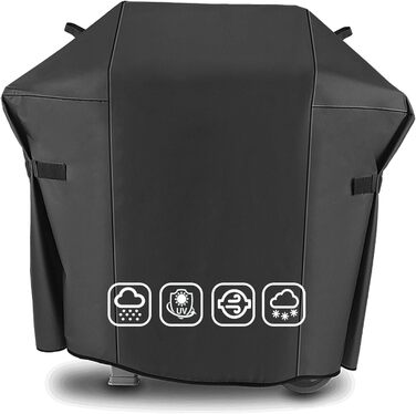 Чохол для гриля Weber Spirit II 200 серія, 141 см, водонепроникний, 600D Оксфорд, захист від УФ, міцний BBQ чохол