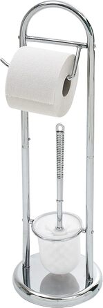 Набір аксесуарів для ванної кімнати Axentia Emil: гальванічне покриття, тримач для туалетного паперу та щітки, нержавіюча сталь, хром