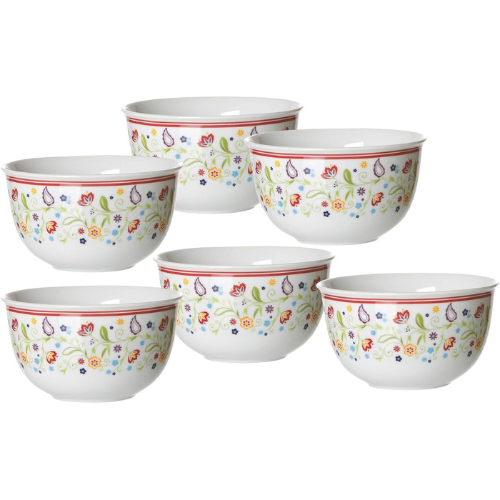 Ritzenhoff & Breker Doppio Shanti 30-Piece Porcelain Dinnerware Set (Muesli Bowls)