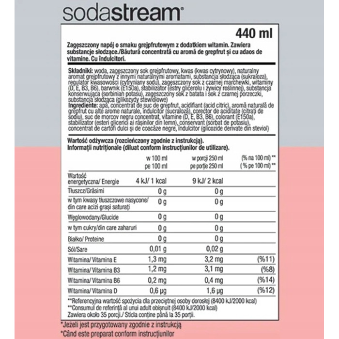Сифонізатор для води SodaStream Terra + 2 пляшки + 4 сиропи (Pepsi, 7Up, Mirinda, Pepsi Max)