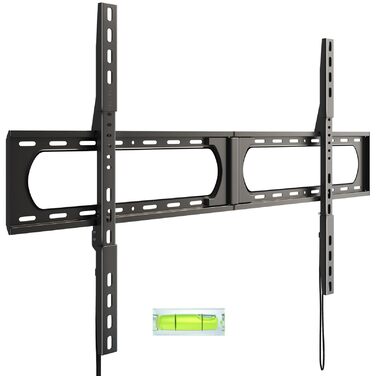 Кронштейн для телевізора Universal Ultra Slim 37-140 дюймів, вантажність до 125 кг, VESA 1200x800, чорний