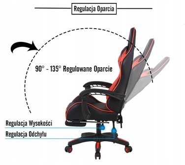 Ігрове крісло GT-EXTREME FG-PRS-L-LED-012, штучна шкіра, чорно-сіре