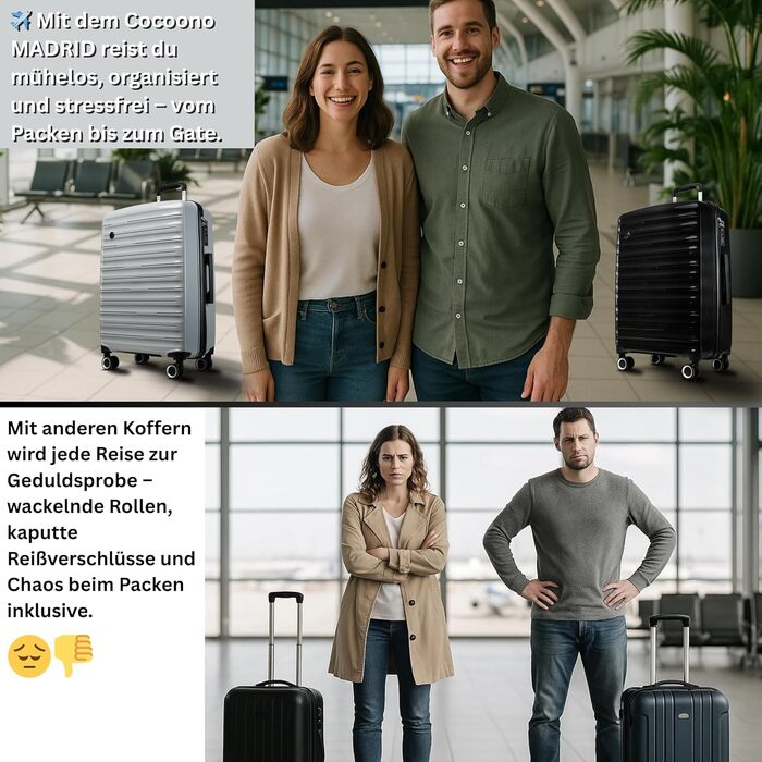 Чорний валіза-тролі 100 літрів з TSA замком - міцний хардкор корпус