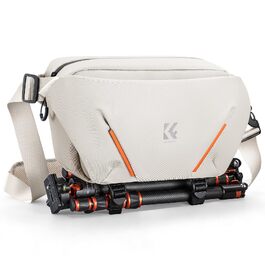 Сумка для фототехніки та аксесуарів K&F Concept з напіввідкритим переднім відділенням, біла