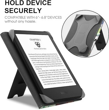 Чохол-підставка для Kindle Paperwhite, Kobo Clara HD/2E, Pocketbook, Tolino, Sony E-Reader з натуральної шкіри