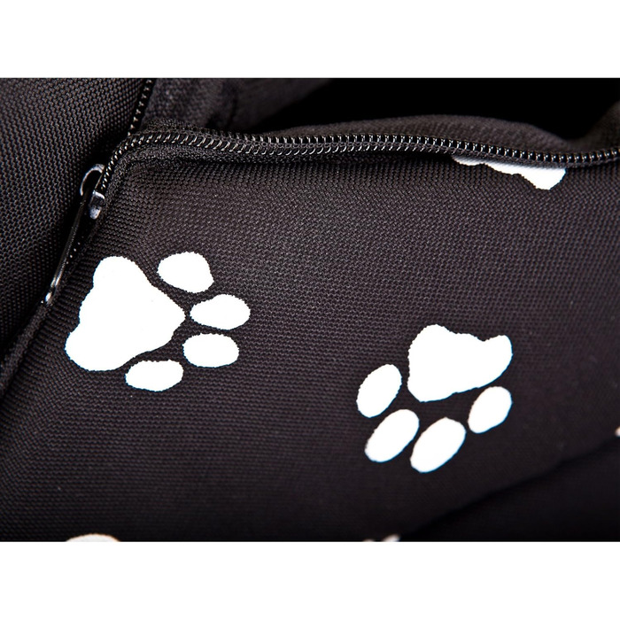 Кімната для собак, ліжко для собак, будиночок для собак, хатинка для собак. R1-R6 (R5 70x60 см, чорний з принтом лапок)