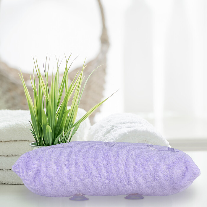 Relaxdays Neck Pillow Bathtub BATH purple