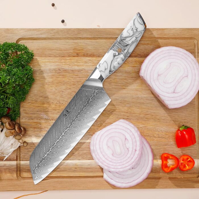 Японський ніж SHANGDAO Kiritsuke 20 см з 67 шарів легованої сталі, ніж для суші, кухонний ніж для кухні