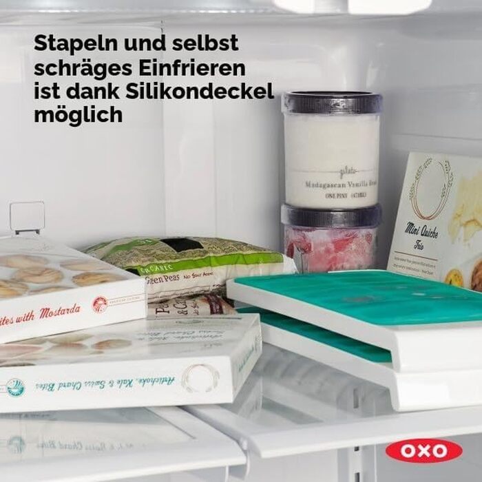 Силіконова форма для льоду OXO Good Grips з кришкою, герметична, для маленьких закруглених кубиків