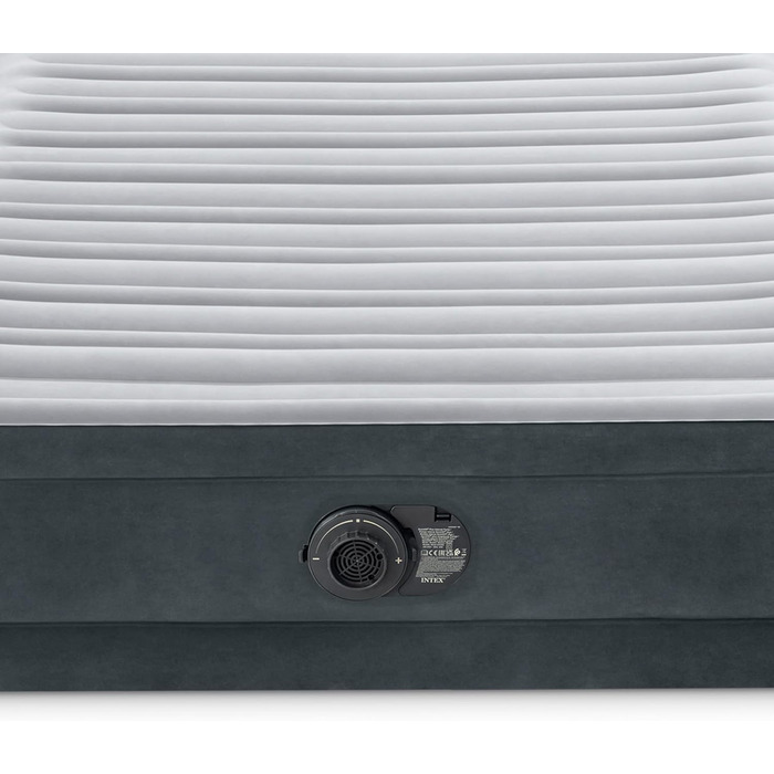 Надувний матрац Intex Full Comfort-Plush Fiber-Tech RP 137x191x33 см (67768ND) - двоспальний, флокований