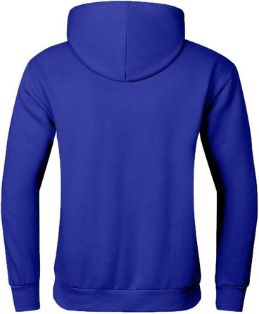 Чоловічий зимовий худі JMIERR — теплий бавовняний світшот з капюшоном та кишенями, синій, розмір L