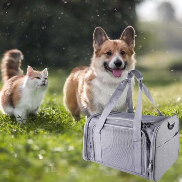 Транспортна сумка для кота/собаки Katzentransporttasche, 40x25x25 см, складана, з плечовим ремінцем