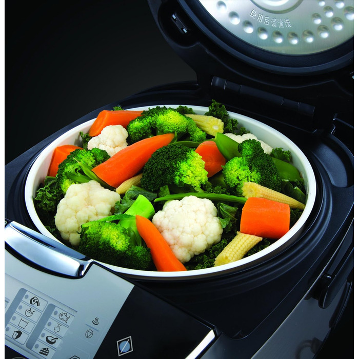 Russell Hobbs Multicooker [11-in-1: Rice cooker, slow cooker, steamer, slow cooker, baking oven, yogurt maker, etc.] Multicooker (5.0l, digital display, anti-condensation lid) 21850-56