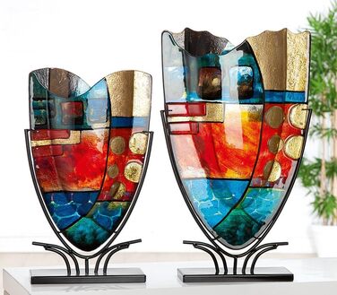 Ваза декоративна Gilde Glas Dekovase XL – Дизайнерська ваза для дому, 47.5 см