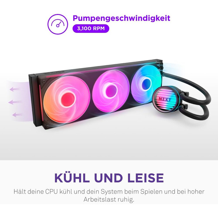 NZXT Kraken Z280 - Рідинний кулер для CPU з LCD-дисплеєм - Чорний - Сумісний з Intel® та AMD®