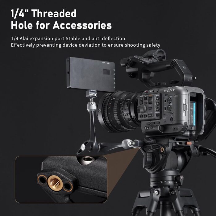 Штатив відео Cayer BF30L з пливним кріпленням, 73' (22м) – міцний штатив для DSLR, відеокамер, камер (13.2 кг)