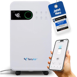 Зволожувач повітря TersAir O₂ 12л/24г, 3-в-1: зволожувач, очищувач повітря, сушарка для білизни. Електричний, для дому та підвалу