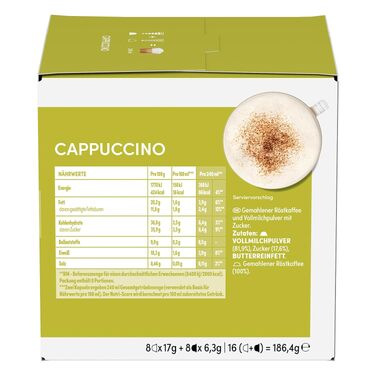 Кавові капсули NESCAFÉ Dolce Gusto Cappuccino, набір 3х16 шт (48 капсул)