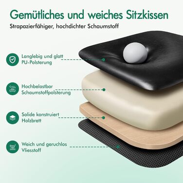 Офісне крісло ALFORDSON з регулюванням нахилу 150°, обертання 360° та підставкою для ніг. PU-шкіра, глянцевий чорний колір Palmer. Підходить для роботи та геймінгу.