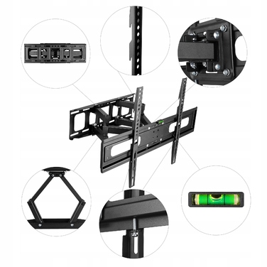 Кронштейн для телевізора KingMount, навісне кріплення для ТВ 32-85 дюймів