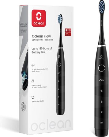 Oclean Find Duo Set: Електрична зубна щітка 2 шт. з 5 режимами, акумулятор 180 днів, IPX7, рожевий & блакитний