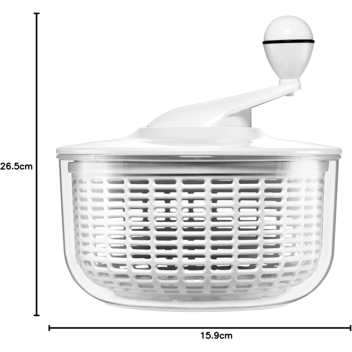 Салатниця-центрифуга Silit 25 см, пластик, біла